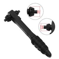 Wholesale NEW High quality Carbon Steel Two in one Drill Chuck Key Wrench Black Ratchet Two head Wear resistant