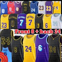 Wholesale 23 Carmelo Anthony Basketball Jersey Space Jam Tune Squad Russell Westbrook Davis Mamba Mens Youth Kids Jerseys Black th anniversary