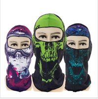 Wholesale CS Cosplay Ghost Skull masks Full Face Mask Motorcycle Biker Balaclava Breathing Dustproof Windproof d skull mask Skiing sport cap masks