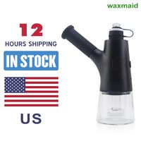 Wholesale Electronic Dab Rig Kit Wax Concentrate Shatter Budder Hookah Smoking Glass Water Pipe With mah Battery USPS