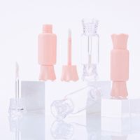 Wholesale 8ML Candy Shape Lip Gloss Red Pink Lipstick Lip Balm Refillable Bottle Lip Oil Wand Tube Mascara Containers N2