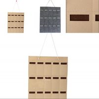 Wholesale 15 Pockets Hanging Storage Holder Felt Fabric Behind Door Bags Sunglasses Earring Necklace Jewelry Storages Gadgets Home Decor lx G2