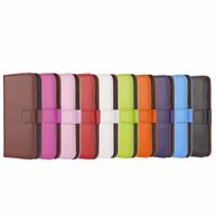 Wholesale Genuine Leather Wallet Case For Iphone Mini Pro Pro XS MAX XR X SE Real True Leather ID Card Pocket Stand Holder Flip Cover