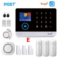 Wholesale Alarm Systems PGST PG103 TUYA WIFI GSM Wireless Home Security With Fire Smoke Detector System Remote Control Smart Life