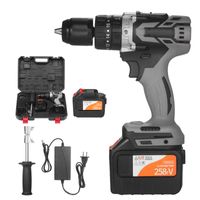 Wholesale Professiona Electric Drills Home Cordless Drill Driver V A Batteries Max Torque N m Variable Speed Impact Hammer Screwdriver