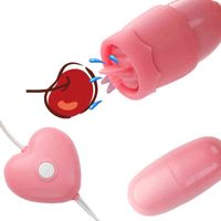 Wholesale NXY Vibrators Tongue Oral Licking Vibrators Sex Toys for Women Clitoris Stimulator Dildo Egg Vibrator Usb Power Speeds Adult Product