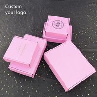 Wholesale Gift Wrap Custom Logo Corrugated Boxes Packaging Box With Mailer Clothing Hair Wigs Gift1