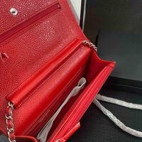 Wholesale Fashion Selling Classic mini size womens chain wallets Top Quality Sheepskin Luxurys Designer bag Gold and Silver Buckle Coin Purse Card Holder With box