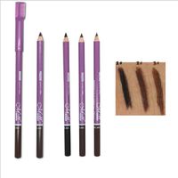 Wholesale Brand High Quality Eyebrow Pencil Makeup Waterproof Natural Professional Colors black Dark Brown Light Brown Eyebrow Line Pencil Free Ship