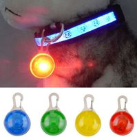 Wholesale Pet Dog Cat Pendant Collar Flashing Bright Safety LED Pendant Security Necklace Night Light Collar Pendant By sea shipping GGA3794