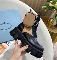 Wholesale 2021 High Quality women Leather Shoes Lace Up Buckle Ankle Boots Factory Direct Female Rough Heel Round Head Size