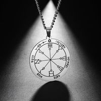 Wholesale Pendant Necklaces My Shape Key Of Solomon Amulet Long Men Necklace First Second Fifth Seventh Pentacle The Jupiter Mar Jewelry