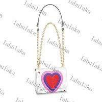 Wholesale 2020 New TWIST crossbody bag Heart shaped playing cards Handbags high quality Handbag Leather women Shoulder Bags Come with BOX