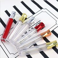 Wholesale 5ML Liquid Lip Gloss Tube Empty DIY Handwork Lipstick Lips Tubes Cosmetic Containers Bottles with Gold Silver Lid