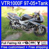 Wholesale Body Tank For HONDA SuperHawk Flat black VTR1000F HM VTR1000 F VTR F F Fairings
