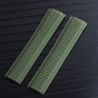 Wholesale 21mm Black Blue Green silicone Rubber Watchband fit For PP Watch Strap band NO5164a a