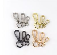 Wholesale Meetee Brass Buckles Metal Spring Bag Clasps Clips Snap Hook for mm mm mm Strap Copper Horseshoe Buckle DIY Key