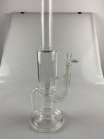 Wholesale hookah glass bong bottle Recycler mm joint smoking pipe oil rigs