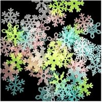 Wholesale Snowflake luminous wall stickers Stars paste fluorescent star patch plastic stereo PP Wallpaper