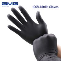 Wholesale Nitrile Gloves Black Food Grade Waterproof Allergy Free Disposable Work Safety Mechanic Glove