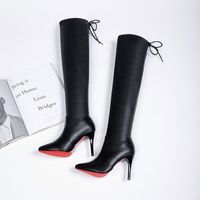Wholesale Hot Sale Women Shoes Boots High Heels Red Bottom Over the knee Boots Leather Fashion Beauty Ladies Long Boots Size