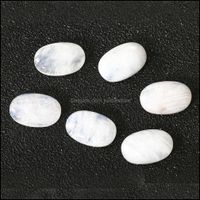 Wholesale Loose Gemstones Jewelry Natural Stones Cut Moonstone X17Mm Ct With Oval Blue Light Decoration Gemstone Gift Set H1