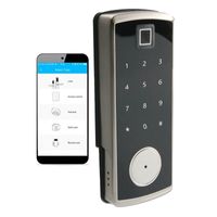 Wholesale Smart Phone APP Digital Password and Card Lock WIFI Biometric Fingerprint Digital Door Lock WIFI Included price