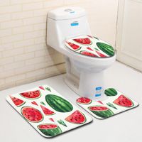 Wholesale Carpets Two Size Creative Pos Of Watermelon Water Absorption Floor Rug Mat Anti slip For Bath Room Toilet Seat Cover1