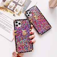 Wholesale 2020 Bling bling leather mobile cover shining lock catch case For iPhone mini Pro max X Xs max XR plus