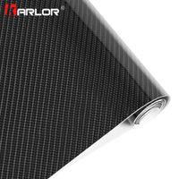 Wholesale Car Styling mmX1520mm D Carbon Fiber Vinyl Film high glossy warp Motorcycle Car Stickers Accessories Waterproof Automobiles