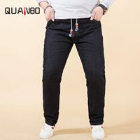 big men's elastic waist jeans