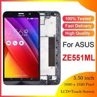 Wholesale ORIGINAL inch Cell Phone Panels For ASUS Zenfone ZE551ML LCD Display Touch Screen Digitizer With Frame Zenfone ZE551ML LCD Replacement Z00AD