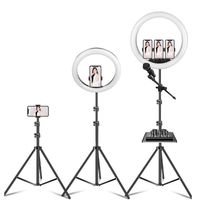 Wholesale 14 inch cm stand tripod selfie lamp LED Makeup Ring Light TikTok Photography Tik Tok Ring Light Lamp Dimmable Ringlight