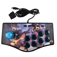 Wholesale Game Controllers Joysticks Retro Arcade Rocker Controller Usb Joystick For Ps2 Ps3 Pc Android Smart Tv Built In Vibrator Eight Direction J