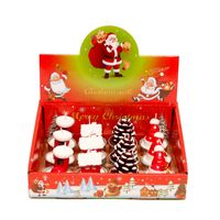 Wholesale Home Candles Santa House Snowman Christmas Tree Paraffin Candle Wedding Party Decor Light