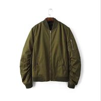 Wholesale Men s Jackets Jacket Men Pilot With Patches Green Bomber Wind Breaker Waterproof Coat Plus Size