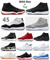 Wholesale 11 s Bred Space Jam Concord Cool Grey Basketball Shoes Men Jubilee th Anniversary Animal Instinct Cap And Gown Gym Red Midnight Navy Gamma Blue Sneakers