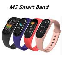 Wholesale M5 Smart Bracelet Men Watch Fitness Wristband Women Sports Tracker Smartwatch Play Music Band For Adriod IOS