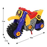 Wholesale Creativity Assembled Toys DIY Disassembled Motorcycle Model Kids Children s Educational Diecast Toy With Screwdriver