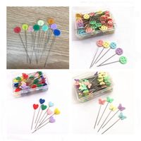 Wholesale Sewing Notions Tools Button Butterfly Plum Blossom Embroidery Patchwork Pins Accessories Needle Box DIY Stainless Steel1