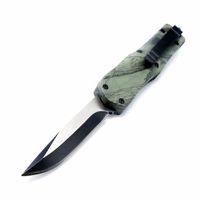 Wholesale small A07 inch camo double action tactical automatic auto knife folding edc camping knife hunting knives xmas gift pocket tool