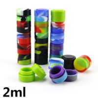 Wholesale Mini bag Silicon Container ml ml ml ml ml Wax Jar Colorful Concentrate Storage Dabber Case for Herb Oil