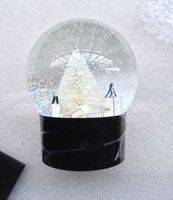 Wholesale CClassics Snow Globe With Christmas Tree Inside Car Decoration Crystal Ball Special Novelty Christmas Gift with Gift Box
