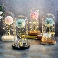 Wholesale Decorative Flowers Wreaths Rose Eternelle San Valentin In A Glass Dome Decor For Wedding Valentine Day Mother Birthday Gift