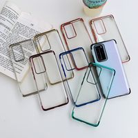 Wholesale 3 in TPU Clear Plating Case For Huawei P30 P40 Pro Mate Lite NOVA T SE Y5 Y6 Y7 Y9 Prime Y5P Y6P Y7P P Smart Y7A