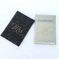 Wholesale Party Favor Lace Design Travel PU Passport Cover Pouch Years Valentine s Day Gift Bridal Bachelorette Hen Bridesmaid Return Gifts