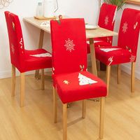 Wholesale Spandex Chair Covers Removable Chair Cover Stretch Dining Seat Covers Elastic Slipcover Christmas Banquet Wedding Decor Designs WY1100