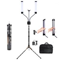 Wholesale fosoto Photographic Lighting W K Led Video Light lamp With m Tripod And Bag For Phone Camera Makeup Youtube1
