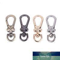 Wholesale 4pcs Swivel Trigger Clips Snap Hooks Handle Flower Lobster Metal Clasps Bag Key Rings Keychains Bag Accessories