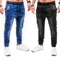 Wholesale Men s Jeans Mens Selling Europe And America Men Casual Athletic Pants Beam Leg Trousers Multi Poets